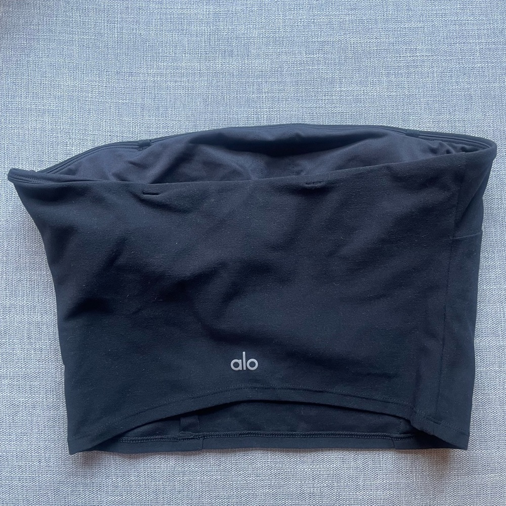 ALO Yoga Black Strapless Top
